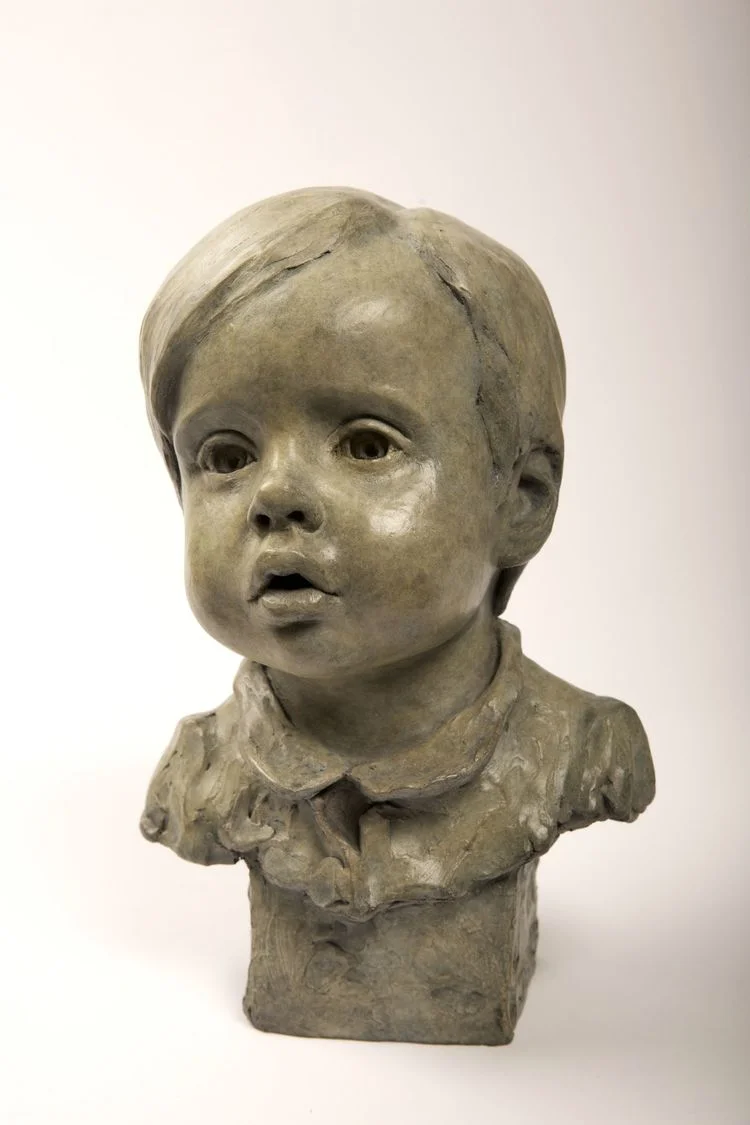 Arabella bronze portrait sculpture