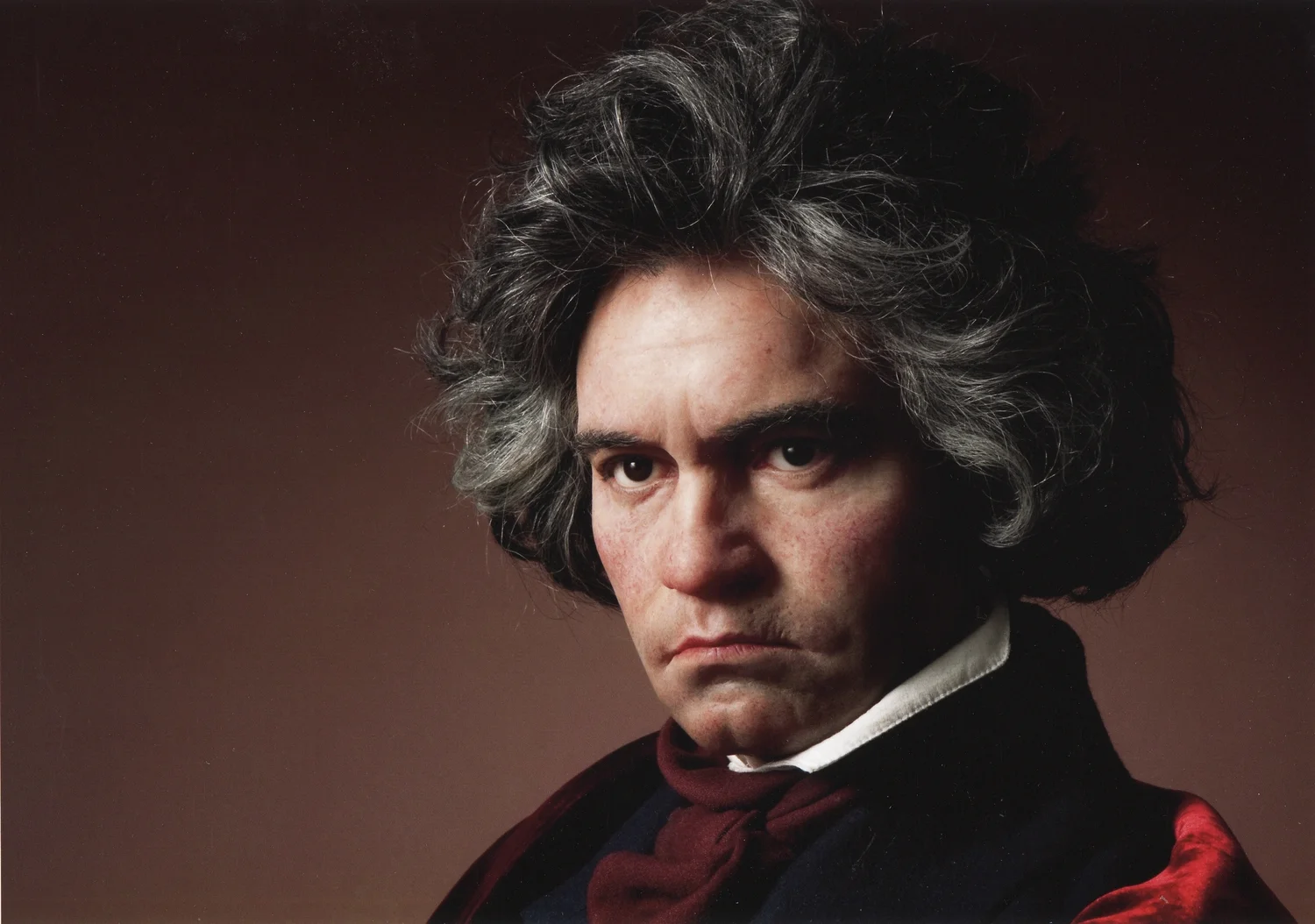 Beethoven wax portrait sculpture