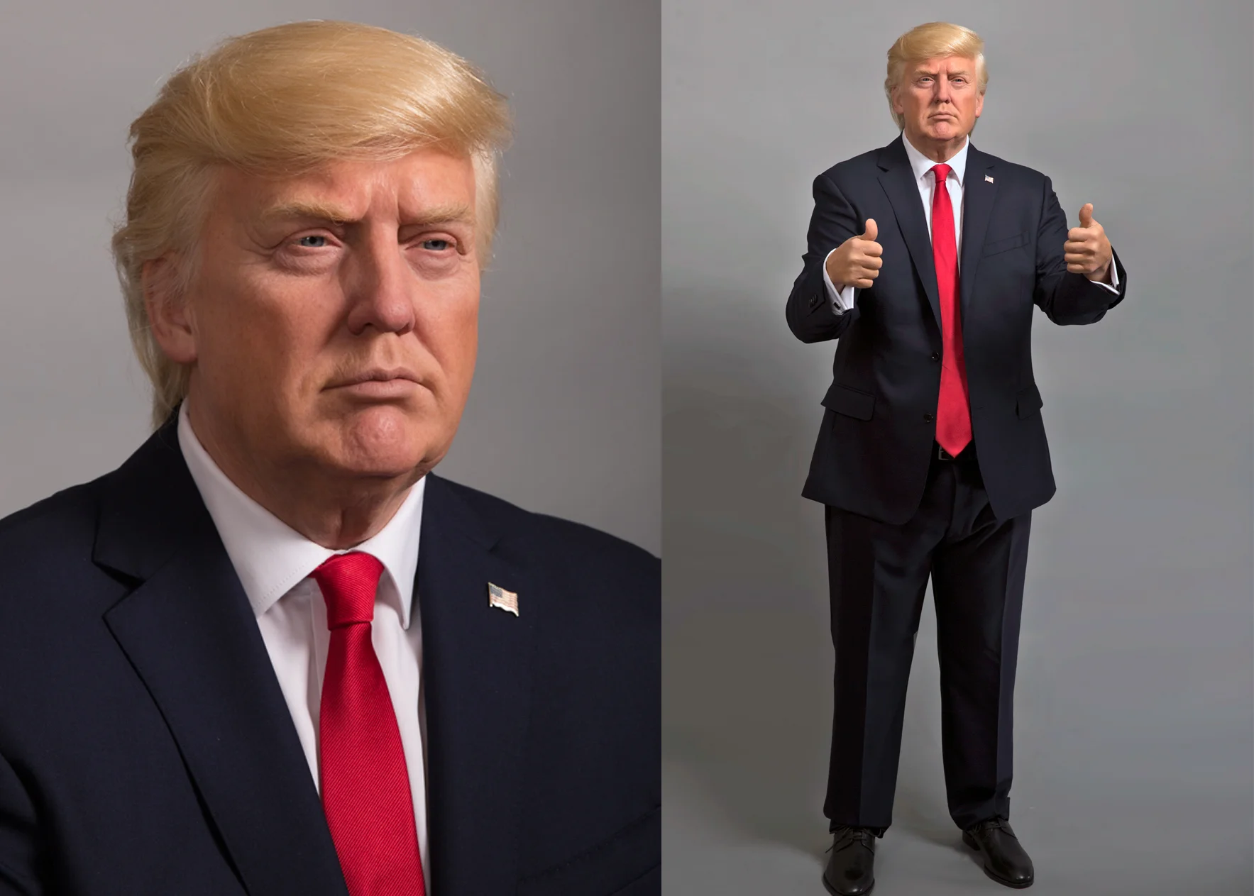 President Trump wax figure