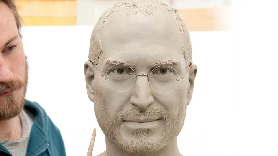 Brad Pitt hyper-realistic wax portrait
