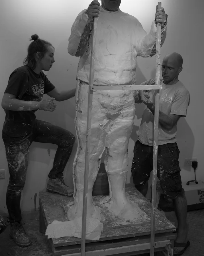 Sculpting in Clay process