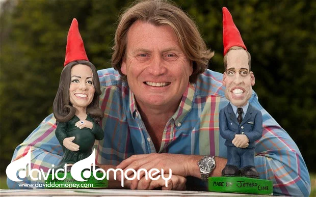 Kate and William garden gnomes
